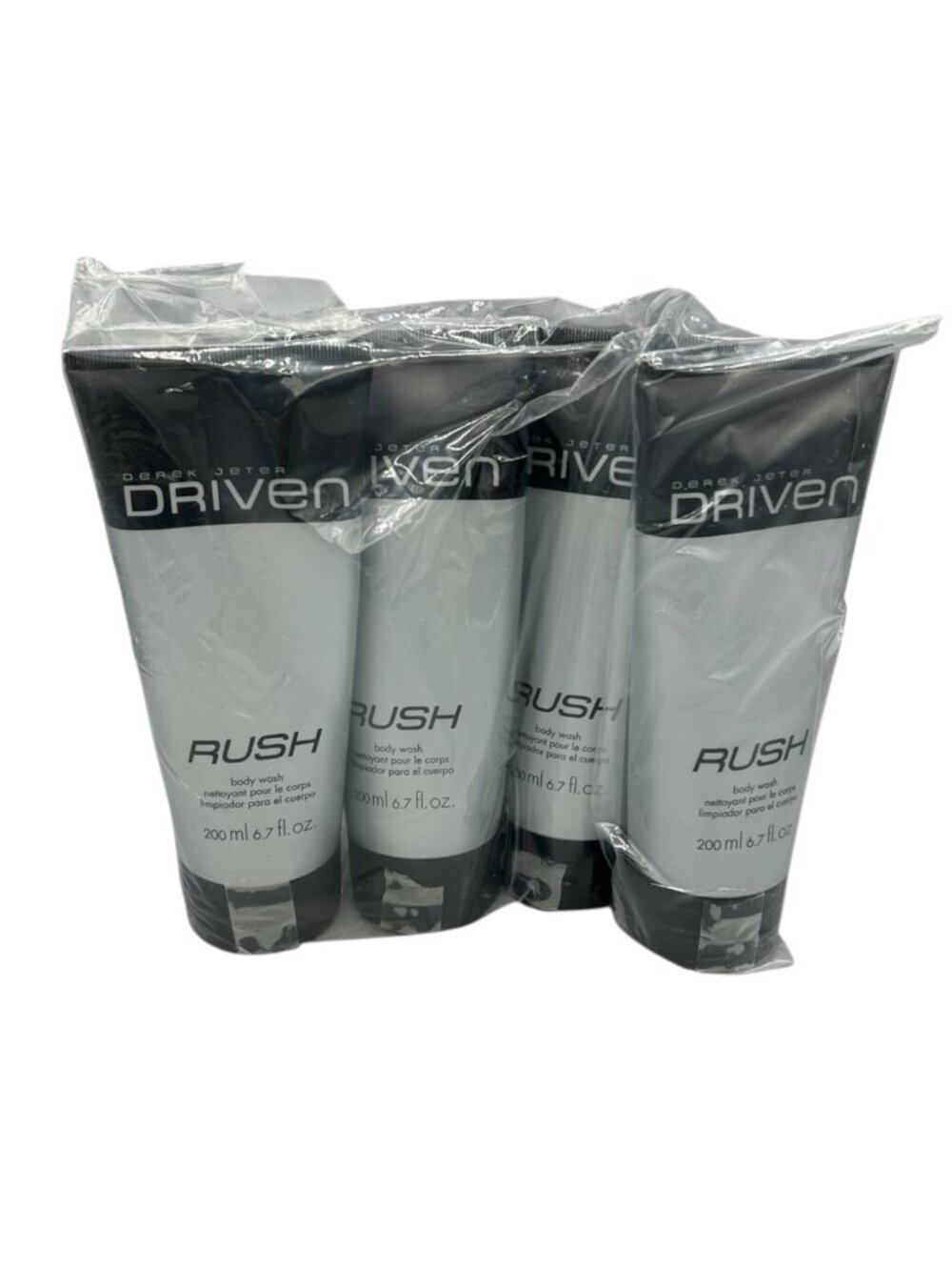 Avon Derek Jeter Driven Rush Body Wash 4 Pack Sealed Discontinued